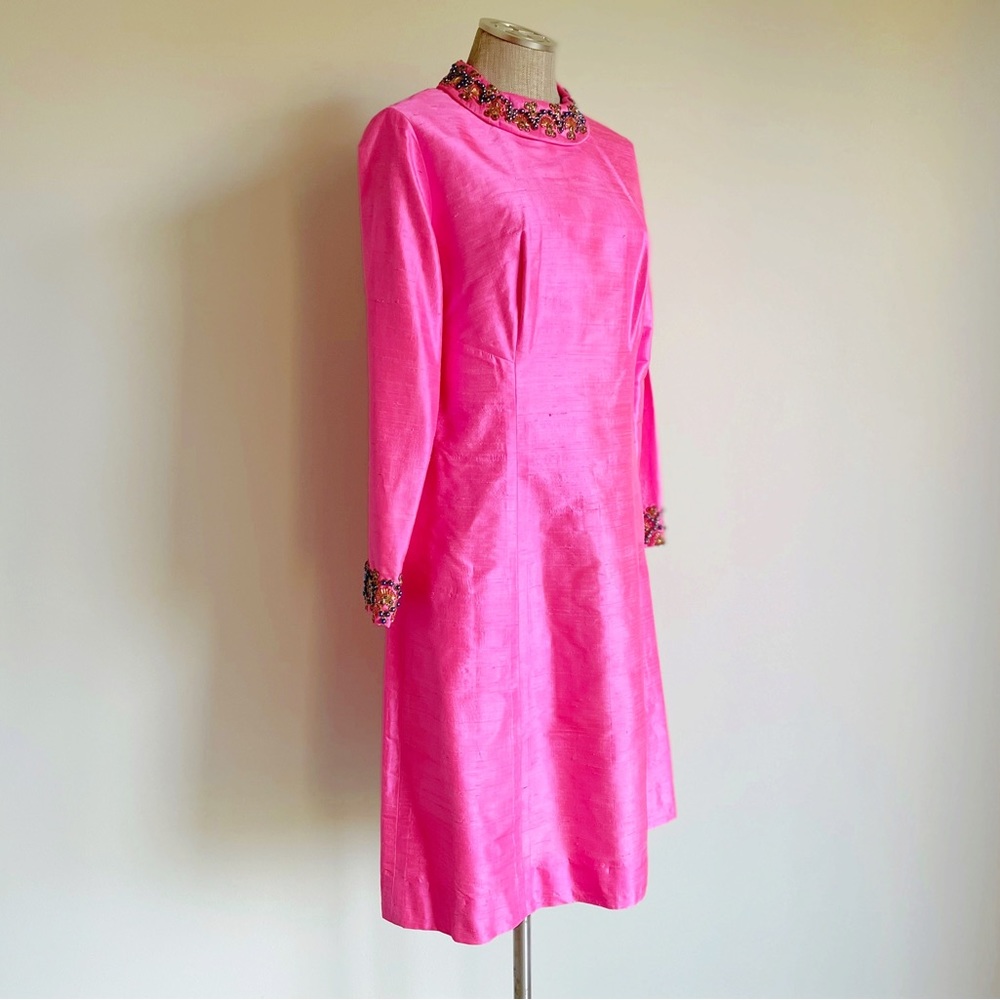Vintage Bright Pink Dress Set - Picture 4 of 17